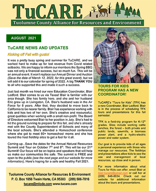 TuCARE Newsletter 08/2021